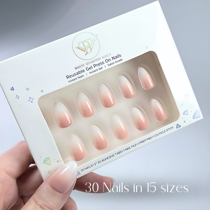 PRESS-ON NAILS - 073 BLUSHING PETALS