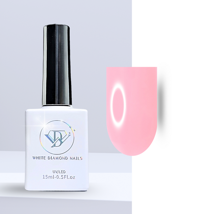 Bottle of 130 Pastel Oasis gel polish – soft coral tone