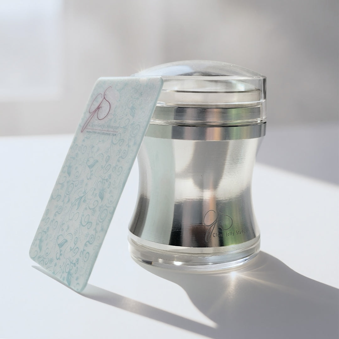 CLEAR JELLY STAMPER - XL Steel - Silver