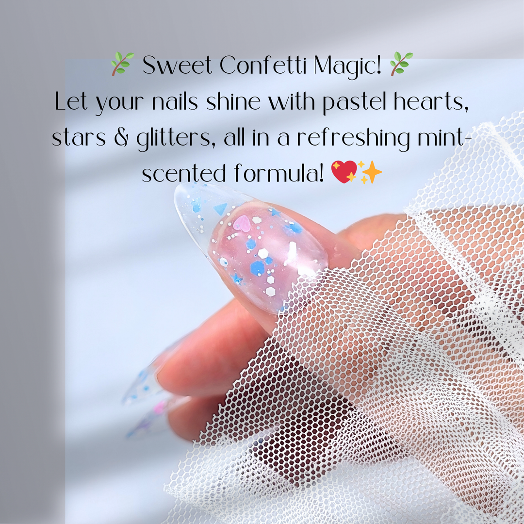 GEL POLISH - S401 Heart Confetti