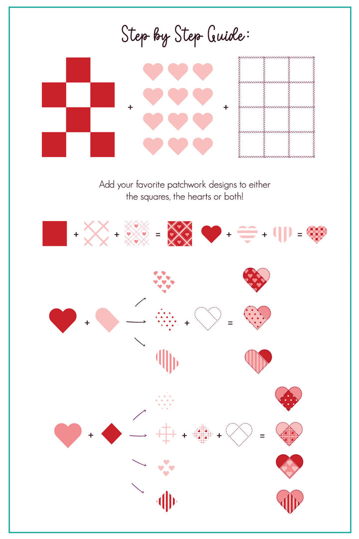 PLAQUE D'ESTAMPAGE - CjSV-48 Patchwork Valentine