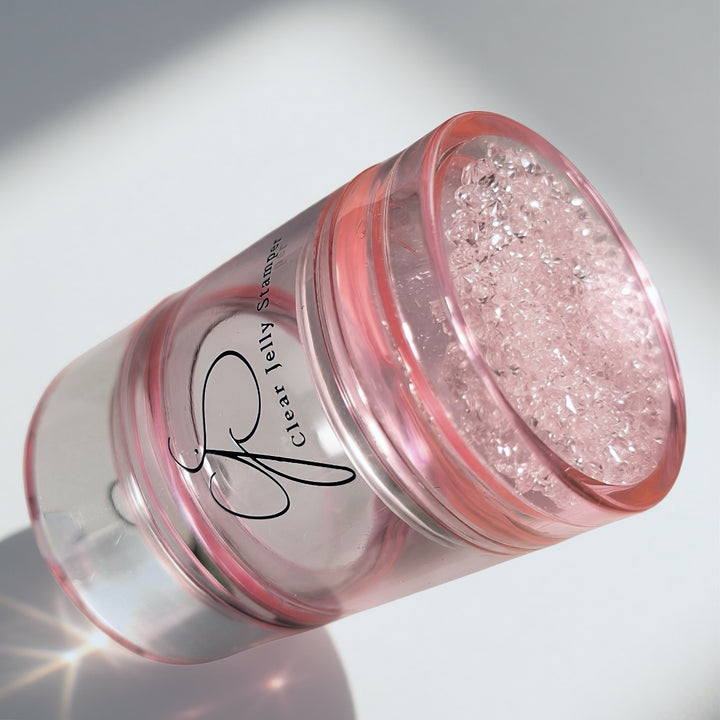CLEAR JELLY STAMPER - The Big Bling - XL - Pink