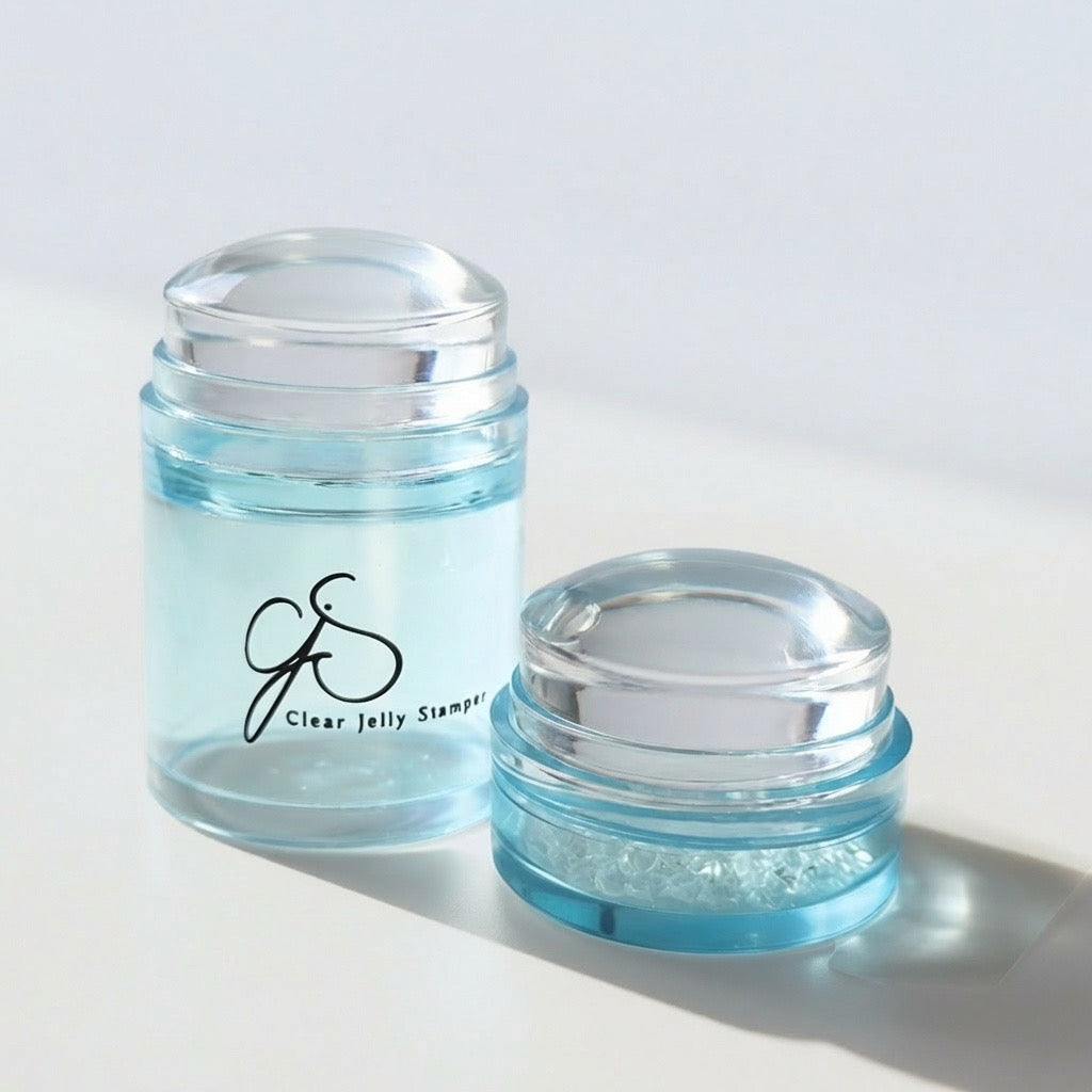 CLEAR JELLY STAMPER - The Lil Bling - Teal