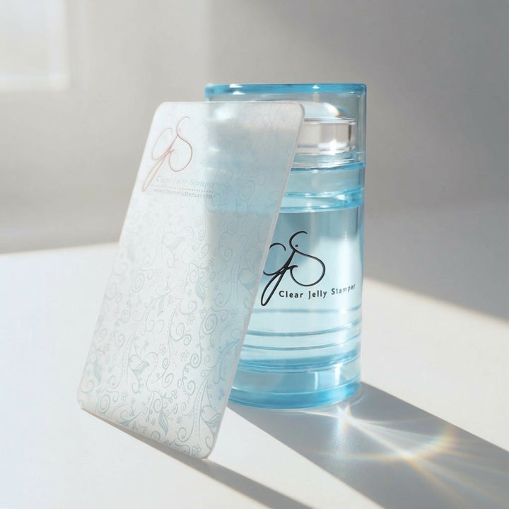 CLEAR JELLY STAMPER - The Lil Bling - Teal