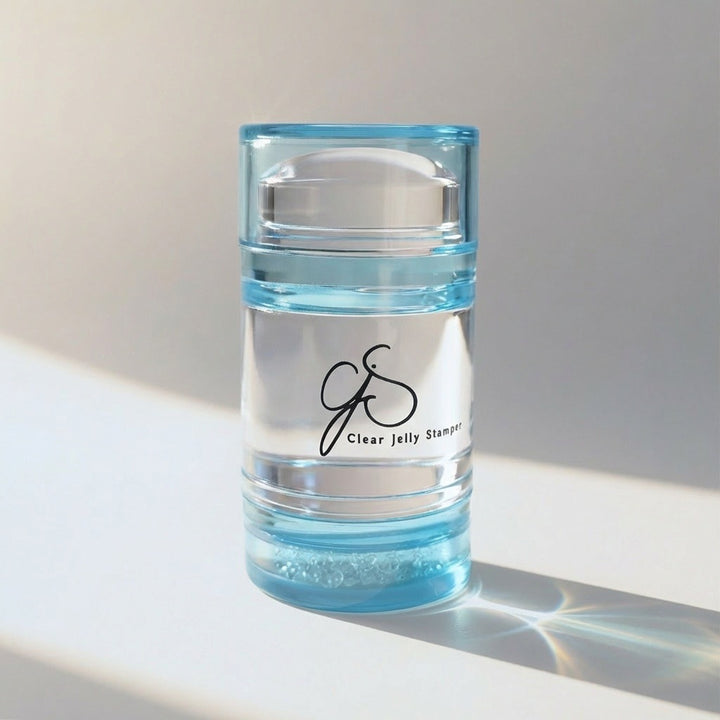 CLEAR JELLY STAMPER - The Lil Bling - Teal