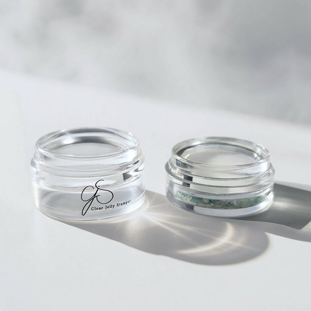 CLEAR JELLY STAMPER - XL Lil Miss Bling - Glitter Editions