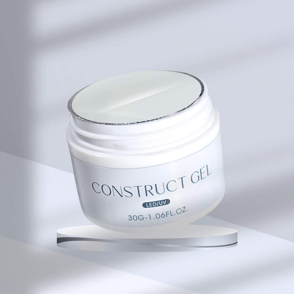 
Diamond Hard Gel by White Diamond Nails, professional hard gel in jar designed for structured overlays and extensions